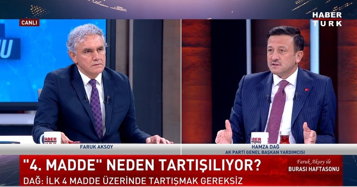 Hamza Dağ: AK Parti kurulduğundan beri 4 madde ile sorunumuz olmadı