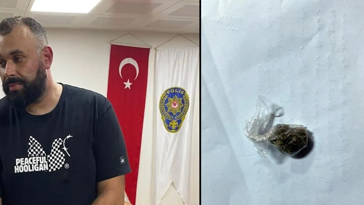 Yunan PAOK taraftarının terör propagandası engellendi: PKK paçavrasıyla kıskıvrak yakalandı!