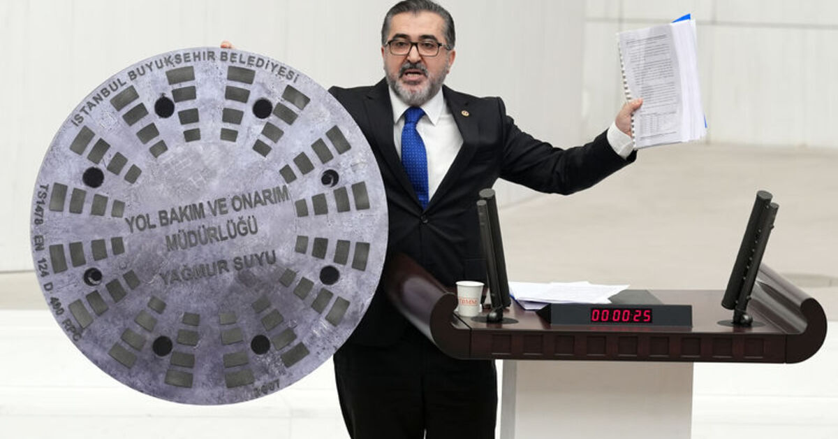 İBB’ye rögar kapaklı tepki